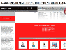 Tablet Screenshot of listitalia.com
